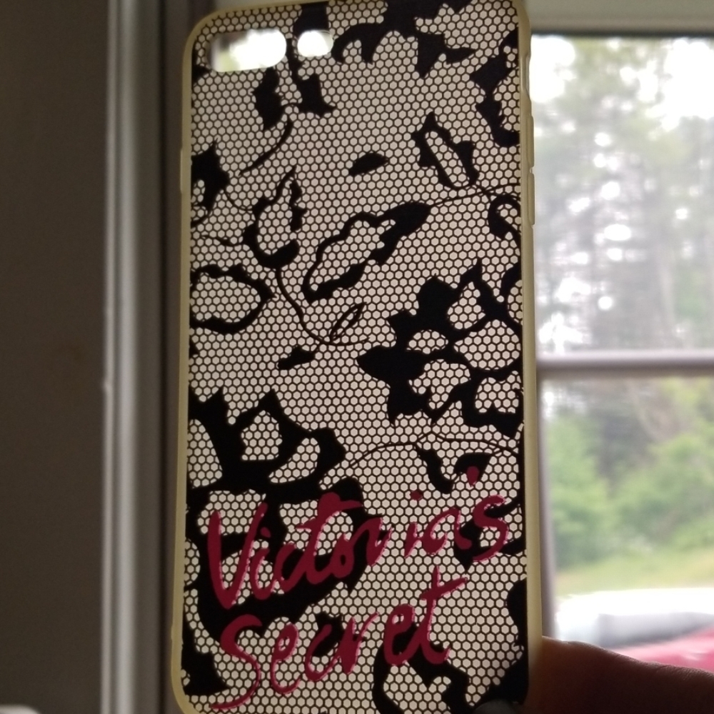 Victoria's Secret black lace phone case